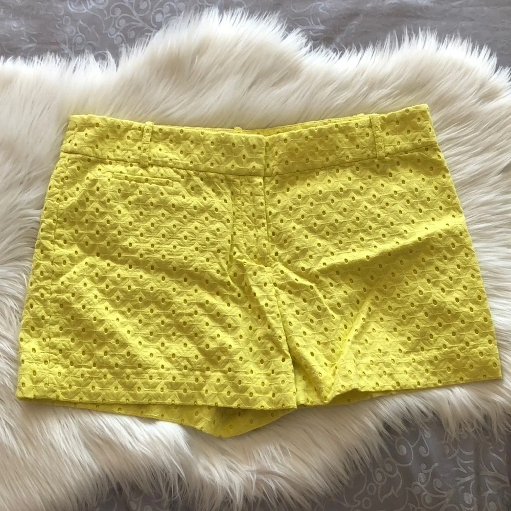 Loft The Riviera 4” Cotton Short Yellow Eyelet 12